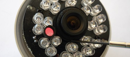 Picture showing replacing the foam ring around the lens